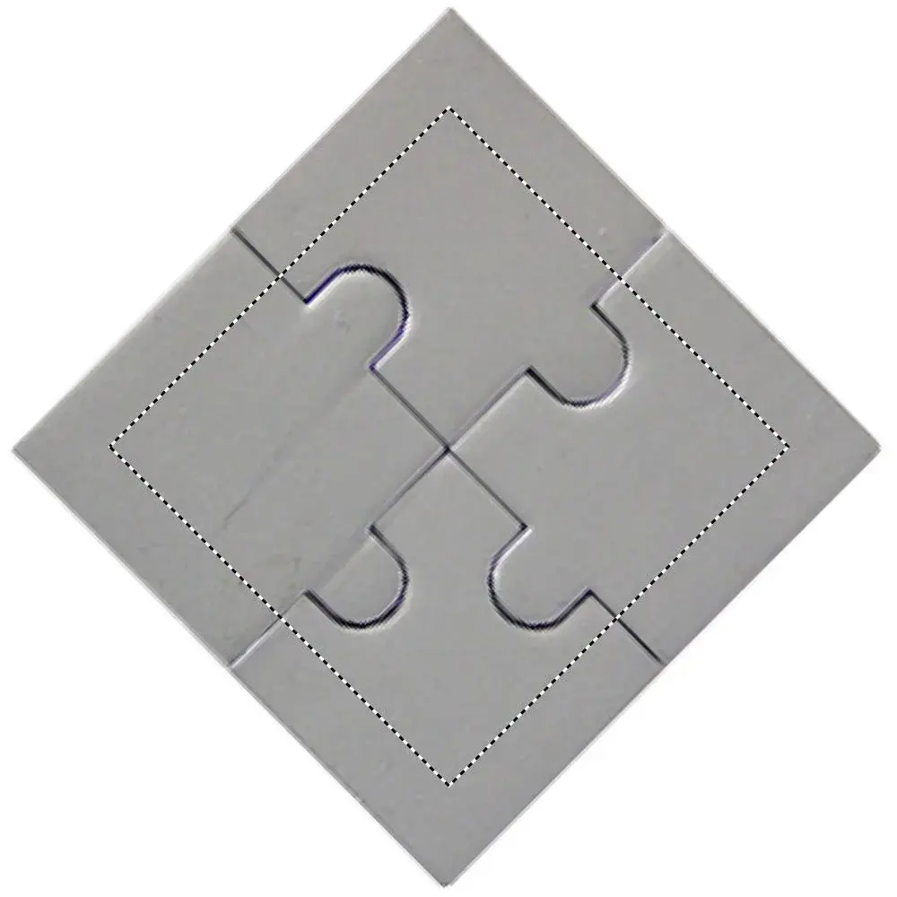 Umiestnenie potlače: Puzzle - predná strana