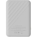 12W 5000mAh powerbanka s rýchlym nabíjaním, biela