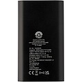 4000mAh bezdrôtová powerbanka typu C z recyklovaného hliníka, čierna