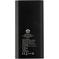 4000mAh bezdrôtová powerbanka typu C z recyklovaného hliníka, čierna