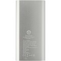4000mAh bezdrôtová powerbanka typu C z recyklovaného hliníka, strieborná