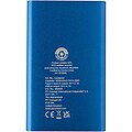 4000mAh powerbanka typu C z recyklovaného hliníka, kráľovská modrá