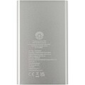 4000mAh powerbanka typu C z recyklovaného hliníka, strieborná