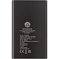 4000mAh powerbanka typu C z recyklovaného hliníka, tmavo sivá