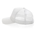 5-panelová šiltovka Impact AWARE™ z brúseného rcottonu 190 g, biela