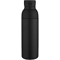 650ml recyklovaná dvojstenná nerezová fľaša na vodu RCS Illuminate so súpravou 3 viečok, čierna