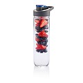 ARAMINTA Fľaša na vodu s priehradkou na ovocie, objem 800 ml, modrá