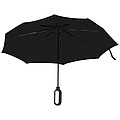 Automatický skladací dáždnik, pr. 98 cm, s karabínou v rukoväti, čierny