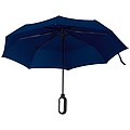 Automatický skladací dáždnik, pr. 98 cm, s karabínou v rukoväti, tmavomodrý