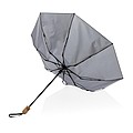 Bambusový automatický dáždnik Impact AWARE™ RPET 190T, priemer 94 cm, antracitová
