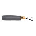 Bambusový automatický dáždnik Impact AWARE™ RPET 190T, priemer 94 cm, antracitová