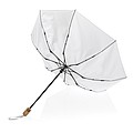 Bambusový automatický dáždnik Impact AWARE™ RPET 190T, priemer 94 cm, biela