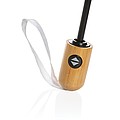 Bambusový automatický dáždnik Impact AWARE™ RPET 190T, priemer 94 cm, biela