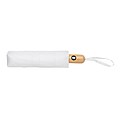 Bambusový automatický dáždnik Impact AWARE™ RPET 190T, priemer 94 cm, biela