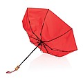 Bambusový automatický dáždnik Impact AWARE™ RPET 190T, priemer 94 cm, červená