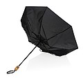 Bambusový automatický dáždnik Impact AWARE™ RPET 190T, priemer 94 cm, čierna