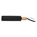 Bambusový automatický dáždnik Impact AWARE™ RPET 190T, priemer 94 cm, čierna