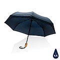 Bambusový automatický dáždnik Impact AWARE™ RPET 190T, priemer 94 cm, námornícka modrá