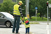 BARADIK Detská šiltovka 6-panelová s reflexnými prvkami, žltá
