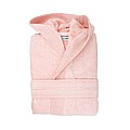 BARCELOSA Zamatový župan s kapucňou 450 g/m2, lososová, L/XL