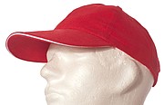 Baseballová šiltovka z bavlny, neobsahuje AZO, červená
