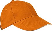 Baseballová šiltovka z bavlny, neobsahuje AZO, oranžová