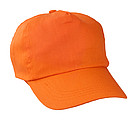 Bavlnená päťpanelová šiltovka, oranžová