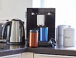 BEDYS Termohrnček 250ml, vo vnútri plast, zvonku nerez, oranžový