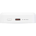 Bezdrôtová 15W magnetická powerbanka, 10 000 mAh s 20W PD – vyrobená z recyklovaného plastu, biela