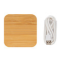 Bezdrôtová nabíjačka 5W s USB z FSC® bambusu