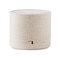 Bezdrôtový reproduktor zo slamy a ABS, béžový