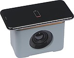 Bluetooth reproduktor a indukčná nabíjačka, sivá