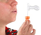 BOURO Bublifuk v priehľadnom obale s objemom 30 ml, oranžová