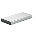 BRAHMA Hliníková powerbanka s kapacitou 10 000 mAh, strieborná