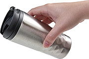 BRILON Termohrnček nerezový cestovný s plastovým viečkom, 300 ml, strieborná