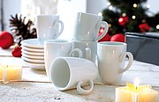 CAFETO Sada 6 šálok a podšálok na espresso v darčekovej krabičke