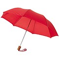 Červený skladací dáždnik s priemerom 90 cm