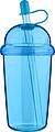 Cestovný hrnček na pitie 500 ml, svetlomodrá