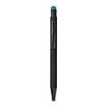 Čierne hliníkové pero, vylaserované logo je rovnakej farby ako stylus, modrá n., tyrkysová