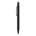 Čierne hliníkové pero, vylaserované logo je rovnakej farby ako stylus, modrá n., zlatá