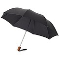 Čierny skladací dáždnik s priemerom 90 cm