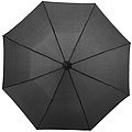 Čierny skladací dáždnik s priemerom 90 cm