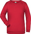 Dámska mikina James Nicholson sweatshirt women, červená, veľ. XL