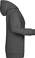 Dámska mikina s kapucňou James Nicholson sweat hoodie women, antracitová, veľ. XS