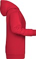 Dámska mikina s kapucňou James Nicholson sweat hoodie women, červená, vel. S