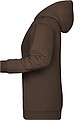 Dámska mikina s kapucňou James Nicholson sweat hoodie women, hnedá, vel. M