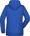 Dámska mikina s kapucňou James Nicholson sweat hoodie women, kráľovská modrá, veľ. M