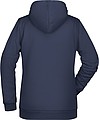 Dámska mikina s kapucňou James Nicholson sweat hoodie women, námornícka modrá, veľ. XXL