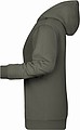 Dámska mikina s kapucňou James Nicholson sweat hoodie women, sivá, veľ. XL