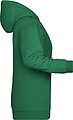 Dámska mikina s kapucňou James Nicholson sweat hoodie women, sv. zelená, vel. XS